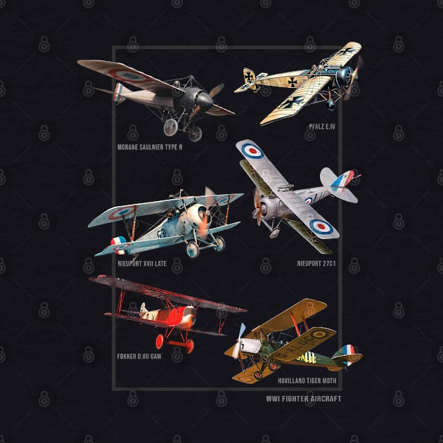 WWI Fighters Airplanes by Jose Luiz Filho